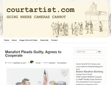 Tablet Screenshot of courtartist.com